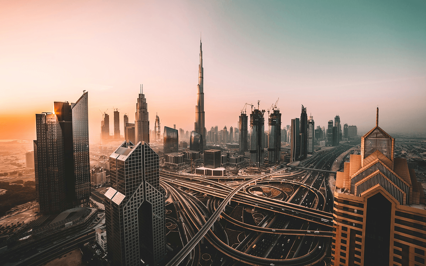 Dubai Skyline Background